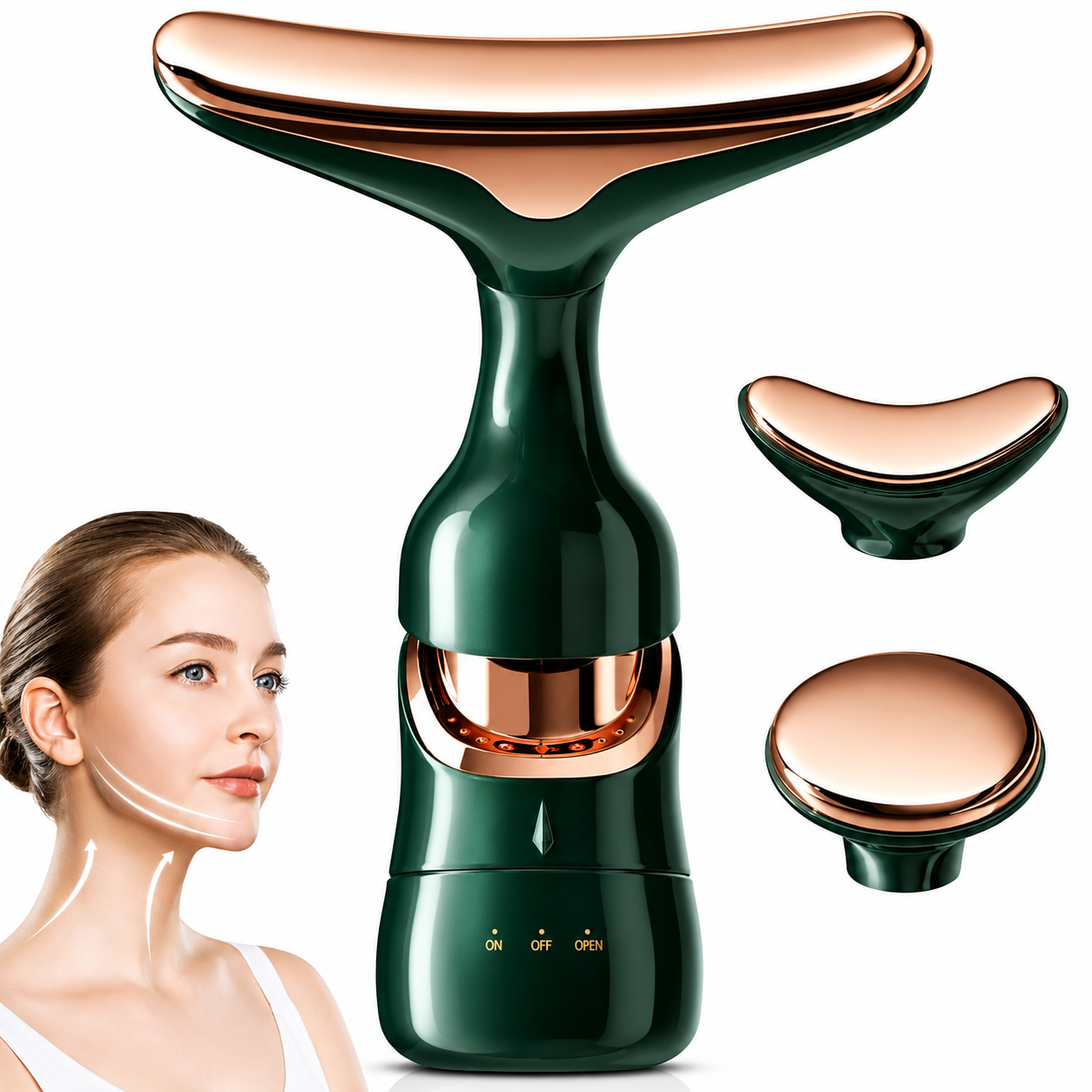 3-in-1 Facial, Neck & Eye Massager – Firming & Anti-Wrinkle ZAVION