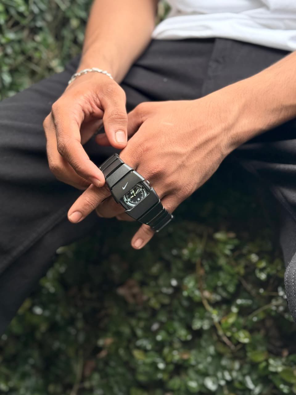 Men's Fashion Watch – Square Dial Sporty Analog Watch | Metal Bracelet Strap ZAVION