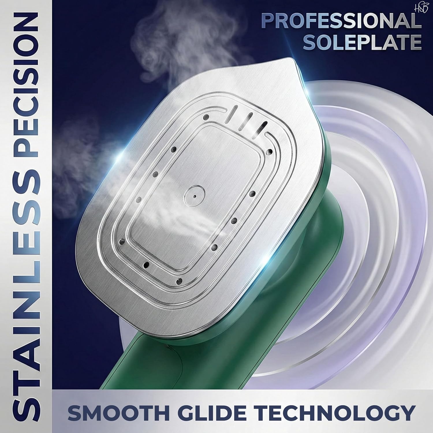 Mini Portable Steam Iron – Travel Garment Steamer for Wrinkle Removal ZAVION