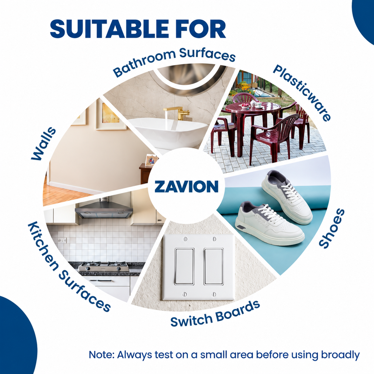 ZAVION Magic Eraser Cleaning Sponge – Pack of 4 | High-Density Melamine Foam | Multi-Surface Cleaner | Removes Tough Stains & Marks with Just Water ZAVION