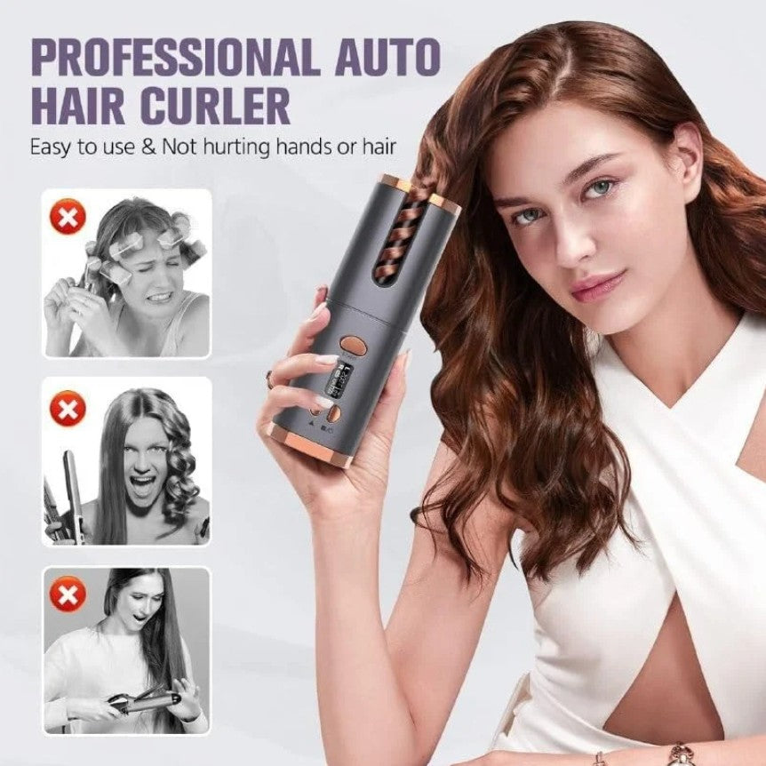 Automatic Hair Curler Machine (Cordless) – Instant Salon Curls for Women ZAVION