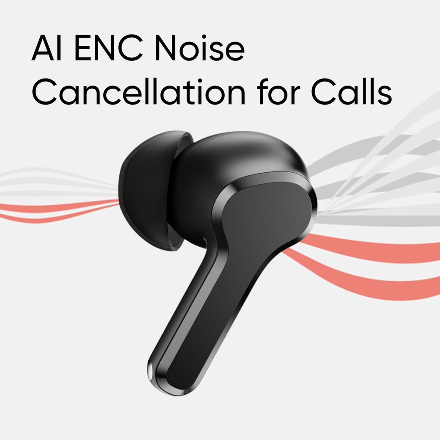 Realme Buds T110 TWS Earbuds | AI ENC | 38H Battery | Bluetooth 5.4 | Punk Black ZAVION