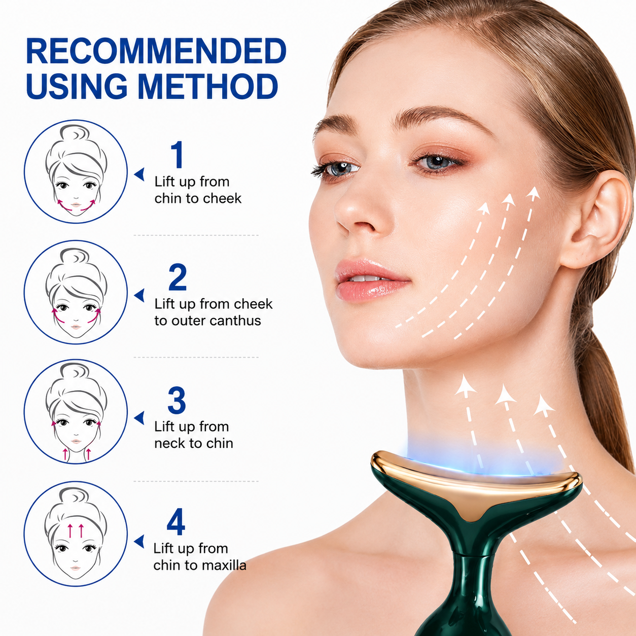 3-in-1 Facial, Neck & Eye Massager – Firming & Anti-Wrinkle ZAVION