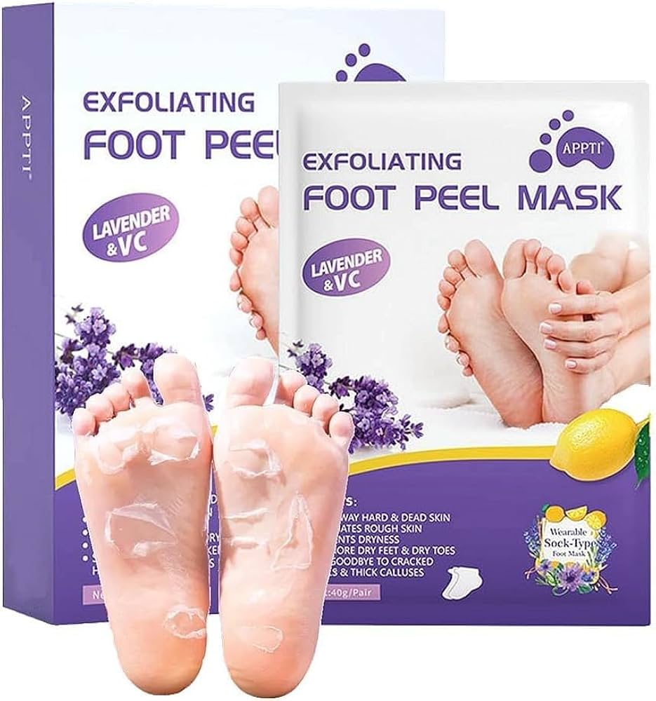 SeoulSkin Glycolic Acid Foot Peeling Mask (1 Pair), Korean Peeling & Exfoliating | Deep Exfoliation with Glycolic Acid, Removes Dead Skin, Cruelty-Free, Foot Peel Off Mask ZAVION