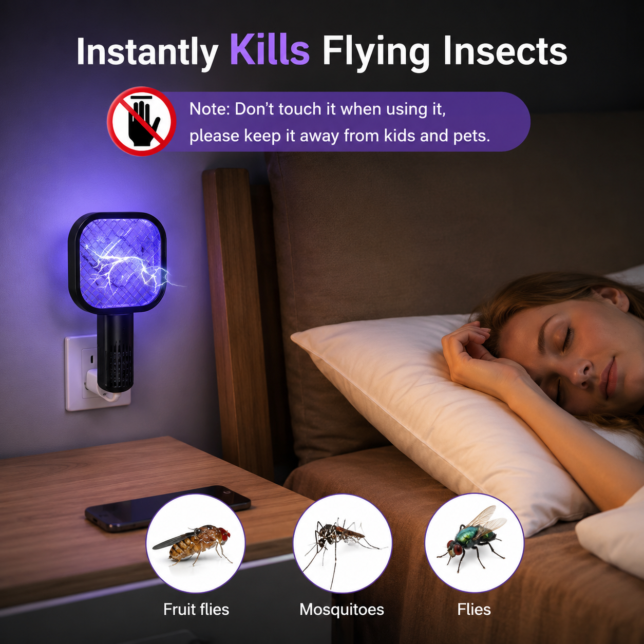 Mini Mosquito Killer Bat | USB Rechargeable Bug Zapper Racket ZAVION