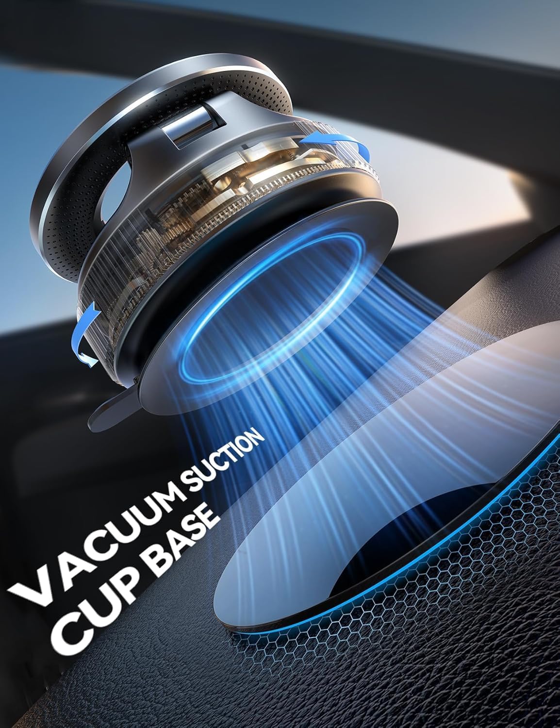 MagLock™ Vacuum Phone Holder – 360° Magnetic Grip | Ultra Strong Suction Mount for Car, Home & Gym ZAVION